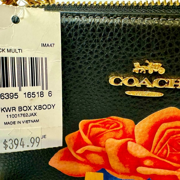 Coach Tom Wesselmann FKWR Box Crossbody Small Handbag BlackLeather. BrandNew.NWT - Picture 7 of 10